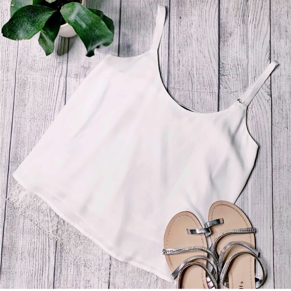 Marciano Eyelash lace tiered Cami
